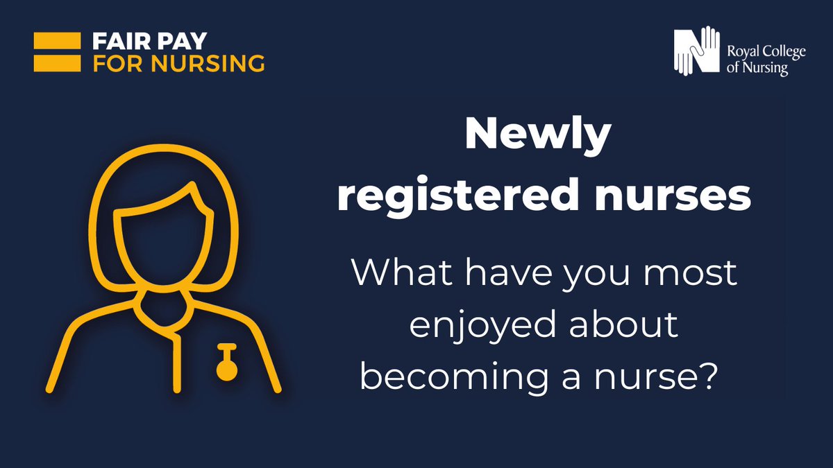 Are you a newly registered nurse?

Reply to this post and tell us what you have most enjoyed about becoming a nurse. 💬

Want to share more of your views? Take our survey: bit.ly/481w4eH
<a href="/RCNNRN/">RCN Newly Registered Nurses</a>