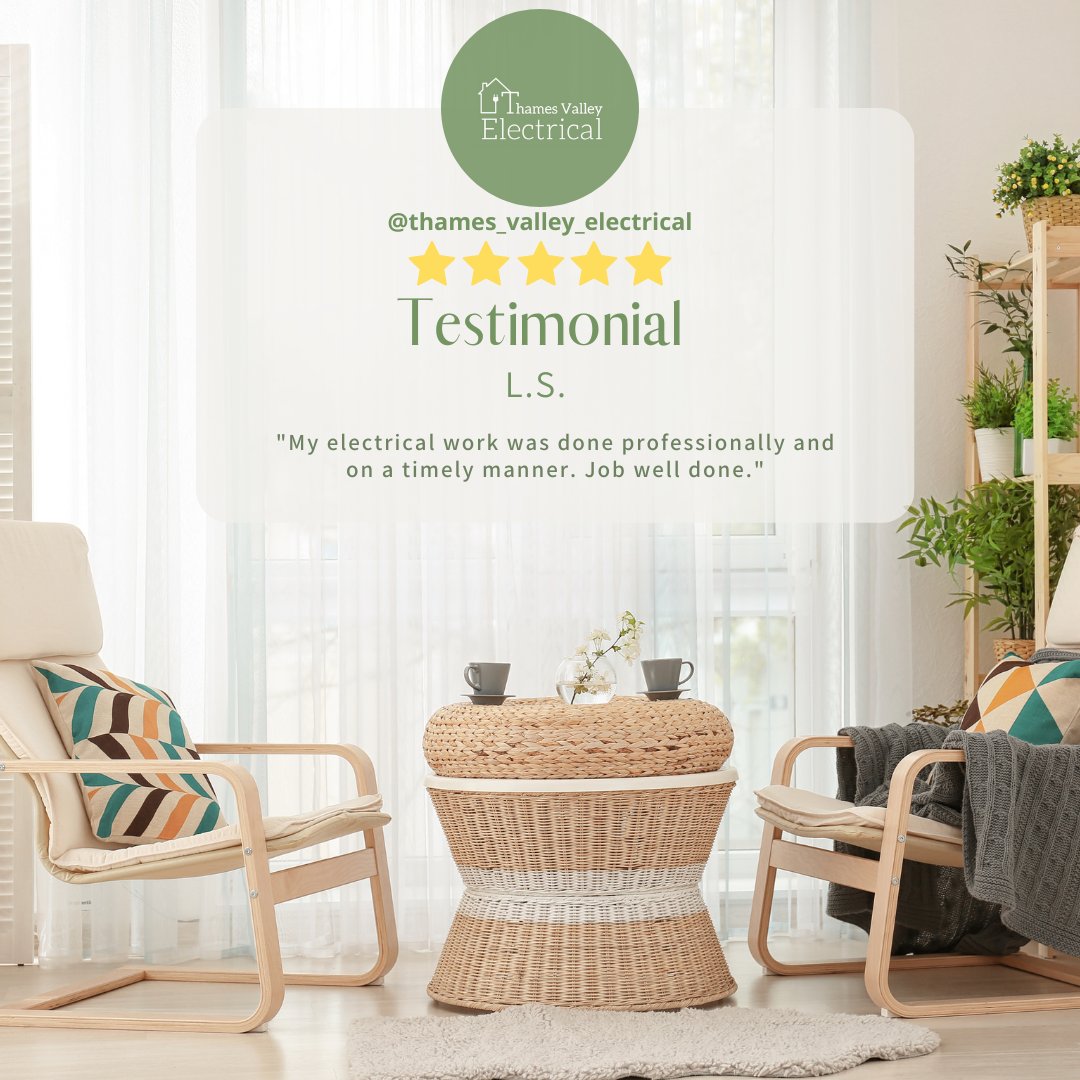 TVElectrical's tweet photo. #5starfriday

Happy 5-Star Friday! Today's review comes from L.S.! Thank you 😄

#customerappreciation #review #testimonial #electrical
#electrician #london #workwelldone #happy #5star
#local #londonontario #ldntont #smallbusiness https://t.co/81YAXVg79T