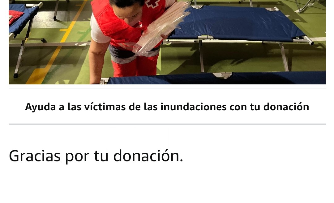 Yo ya he donado desde <a href="/amazon/">Amazon</a> !! Envíen aunque sea una pequeña cantidad de dinero, entre todos podemos ayudar! 💪🏼🇪🇸❤️ #Valencia