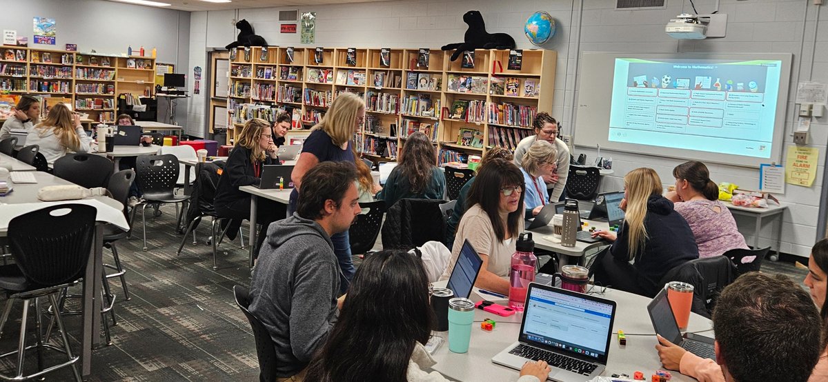 PantherVP's tweet image. 📐Great day of PD for @WCDSBstpaul staff diving into #WCDSBMath! Exploring key concepts, resources, long-range plans, and building spatial sense skills across grades. Focusing on high-impact strategies—small group instruction, tools, and assessments.💡📊 @DucPetra @WaterlooCDSB