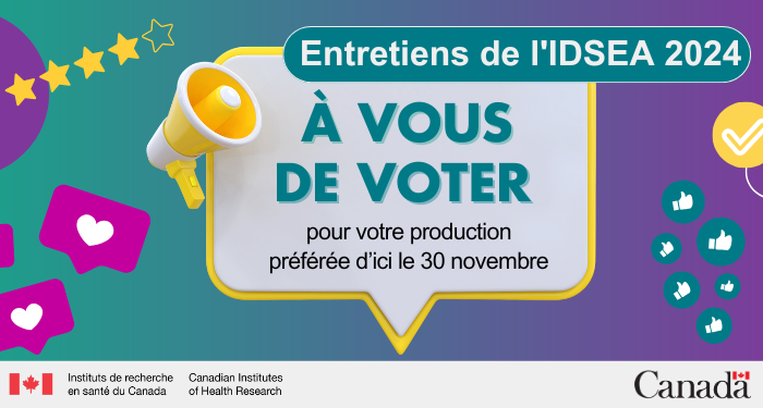 🎉Le concours Entretiens de l’IDSEA 2024 a connu un succès sans précédent! Merci à tous les participants!

C’est maintenant à vous de voter pour vos productions préférées avant le 30 novembre. 

bit.ly/IHDCYH-Vote-ID…

#EntretiensIDSEA