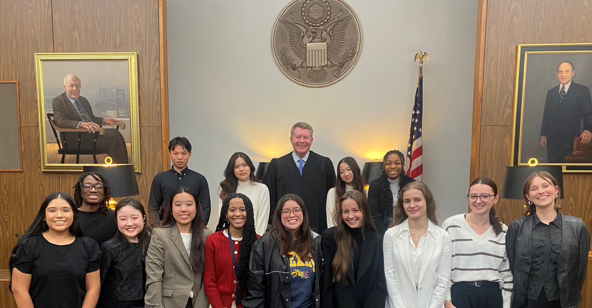 Our Court, through Judge Kearney, welcomed a class of Drexel University students this week supporting their mock sentencing exercise team presenting the Walls hypothetical