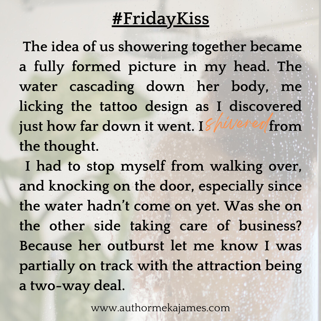 This week's #FridayKiss snippet comes from An Unexpected Turn. A road trip novella where the maid of honor and best woman do their best to fight their attraction, but oops, they have to share a hotel room.😏 Double oops, they have to share a bed. 😏

authormekajames.com/store/c12/That…
