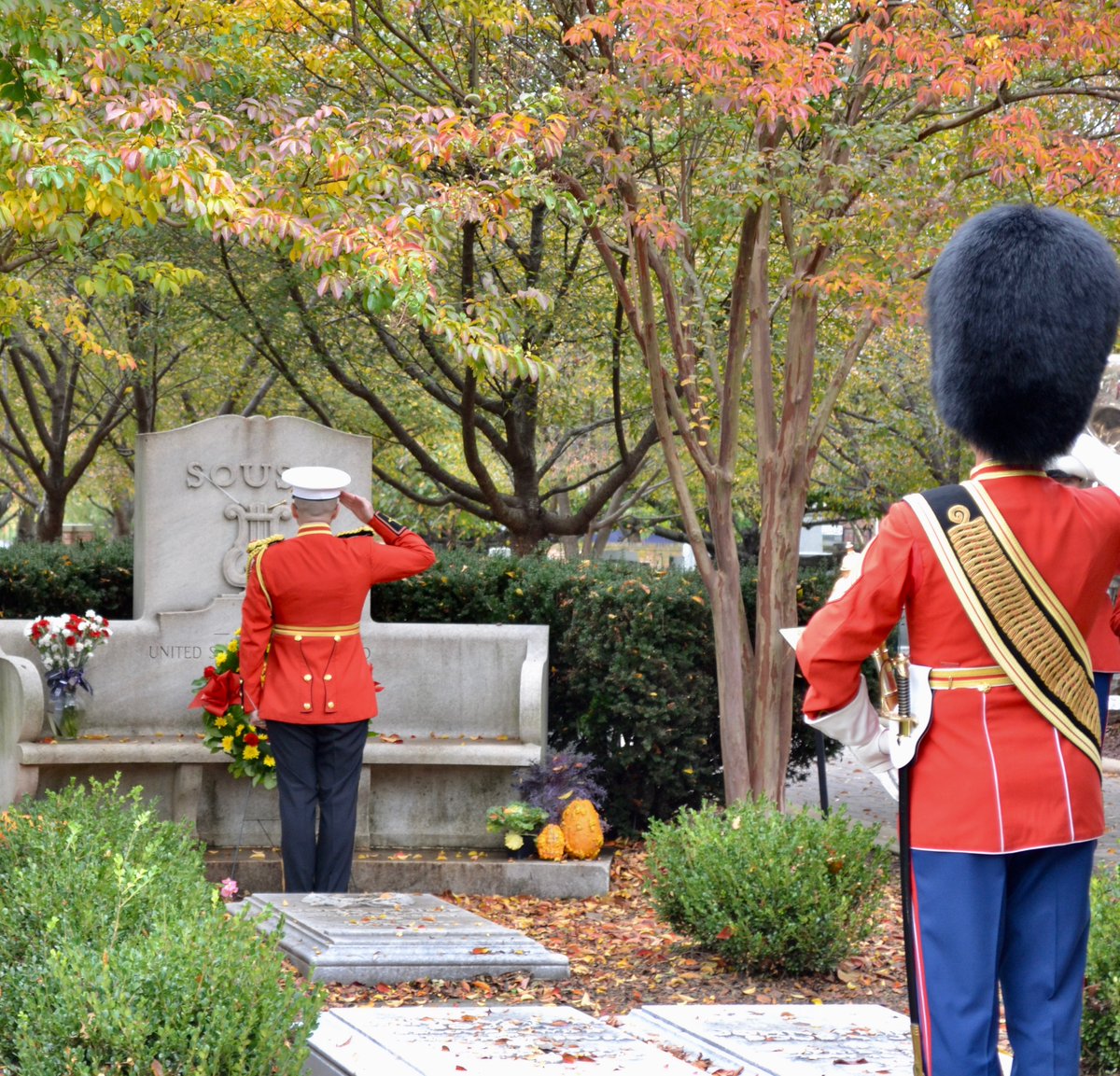 The "President's Own" Marine Band will play a 25-minute concert at his graveside to honor his memory: Celebrate 170th Birthday of John Philip Sousa hillrag.com/2024/11/01/cel…