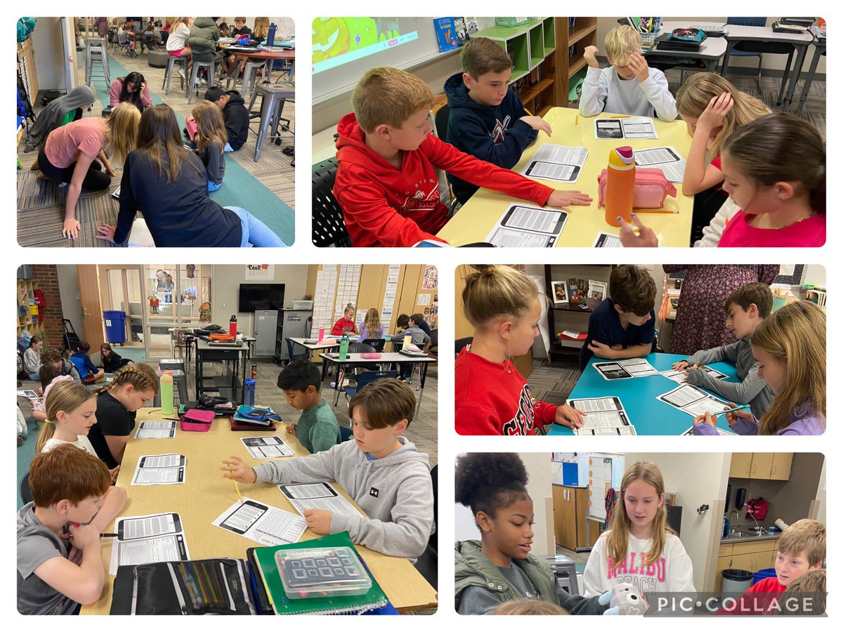 Have you ever seen more engaged sixth graders the day after Trick or Treating?!? Falcons are examining evidence and using inferencing skills to determine who stole the candy!!! <a href="/hillayer6/">Hannah Hill</a> <a href="/MandyWuebben6/">Mandy Wuebben</a> <a href="/FHSchools/">FHSD</a>