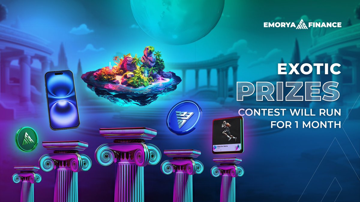 EmoryaApp's tweet photo. 🏝️☀️👙Emorya Finance Sends You on a Dream Vacation!

🥳We’re happy to announce the launch of our Emorya Finance contest, with 5 amazing prizes! 

✅🎁It’s easy to join, and the rewards are huge—think tropical beaches, exclusive tech, and valuable Emorya tokens! 

Here’s what you can win:

🎁Prizes:
🌴 1st Place: An exotic 7-day, all-inclusive island vacation for two!
📱 2nd Place: A brand-new iPhone 16.
💰 3rd Place : 100,000 Wrapped EMR in staking 
🖼️ 4th Place: A Level 15 NFT.
🤑 5th Place: 1 Milion EMRS

How to Participate:

👬Build the largest team on the Emorya app to boost your chances of winning!
✅Follow @EmoryaFinance and @JurjicaO on X (Twitter) and Instagram.
Share this contest post on Instagram or Facebook at least once (don’t forget to send us proof).

📝Contest Rules:

🗓️Campaign Duration: The contest runs for one month, so start building your team today!

☑️Eligible Participants: Only regular users are eligible; ❗️Emorya Finance ambassadors and partners cannot participate.
❗️In the case of a tie, the second level will be considered.
If there is still a tie at the second level, the total accumulated EMRS claimed from the Dashboardwill be taken into consideration.

* We will regularly display the leaderboard during the contest.

✅🎁Highest Team Wins:
The winners will be the users with the largest team in the app, obtained through their personal referral code.

🚨And that’s not all❗️

The winners can choose their prizes in order of their placement: 1st place chooses first, then 2nd place, and so on.

🚨Attention:
To be eligible for prizes, you must have a team of at least 50 people❗️

🏝️Ready to start? Build your team, follow the steps, and you could be packing for paradise soon!

#crypto #app #contests #winbig #blockchain @MultiversX @xPortalApp