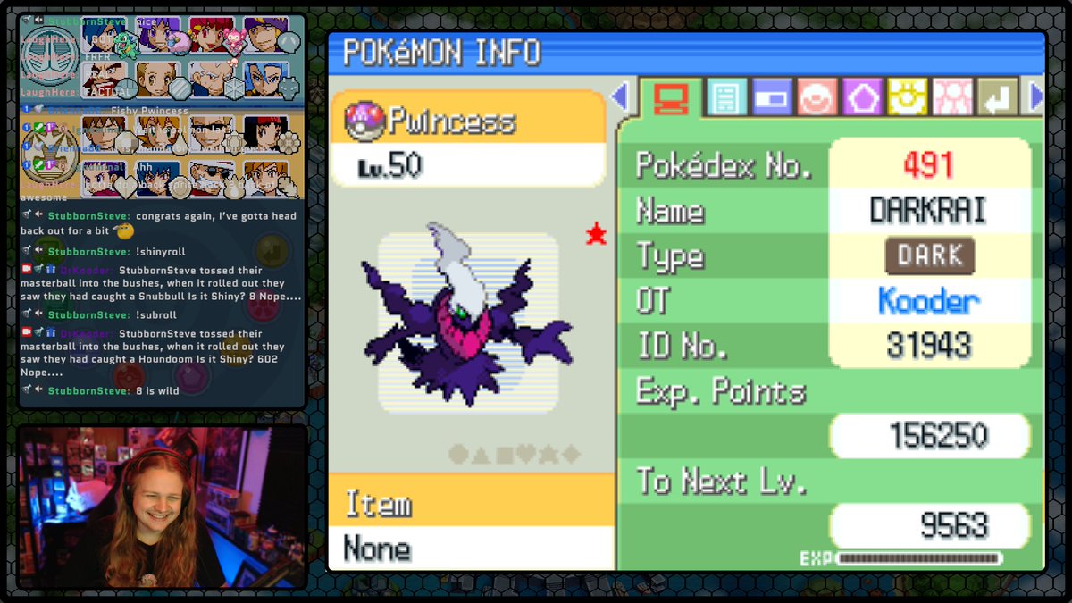 DrKooder's tweet photo. Perfect way to spend Halloween! Darkrai hunt finished right on time! Nice quick one too!

“Hewwo Pwincess!” 

#ShinyPokemon #Pokemon https://t.co/136GmMN9jF
