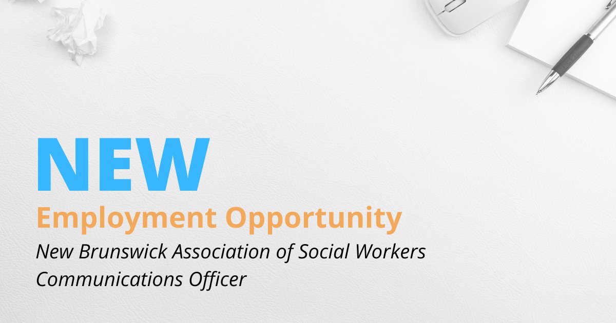 The NBASW is looking for a Communications Officer for a one-year contract to cover a maternity leave.

Interested? Visit bit.ly/4ebyeti for more details and to apply!