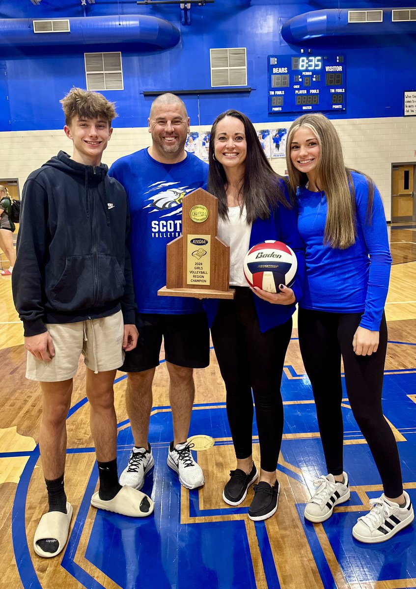 coachsully11's tweet photo. Congratulations to the Scott Lady Eagles Volleyball Team on winning the 10TH 🏐REGION CHAMPIONSHIP! Can’t tell you how proud & inspired I am by the 🐐 or in the words of Emory, “Mama Sully”!
Now on to hosting Round 1 of the State in Taylor Mill on Monday!
#ETS
#ItsNeverPersonal https://t.co/rWxQptguxI
