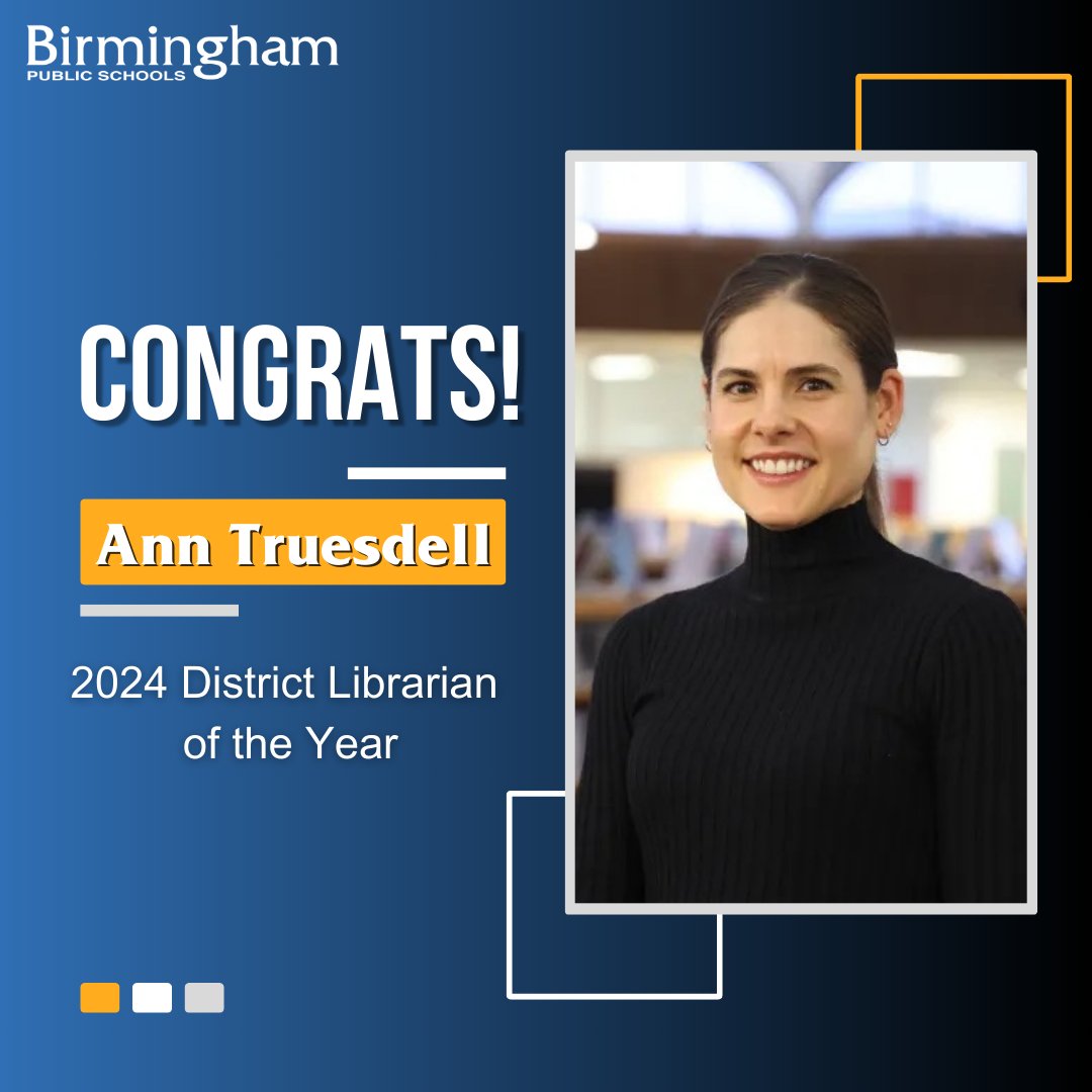 HOORAY: Congratulations to BPS high school librarian Ann Truesdell for recently being honored as the District Librarian of the Year, an award given by the Michigan Association of School Librarians (MASL).