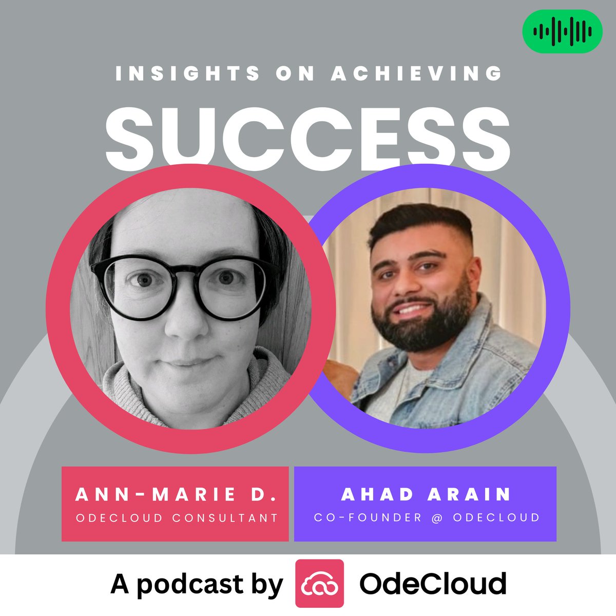 OdeCloud's tweet photo. 🎙️ New episode alert! This week we're featuring OdeCloud Consultant Ann-Marie! 

Tune in: https://t.co/aWlvbgMw16
Join our dynamic team of expert consultants: https://t.co/TE2xPvF3kd 

#OdeCloud #NetSuite #Consulting #JoinUs #Independent https://t.co/24Cs0CniZk