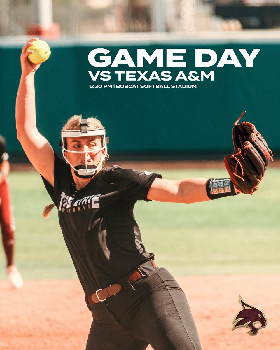Join us TONIGHT for some Fall Ball!

🆚 Texas A&amp;M
⏰ 6:30 pm
📍 Bobcat Softball Stadium