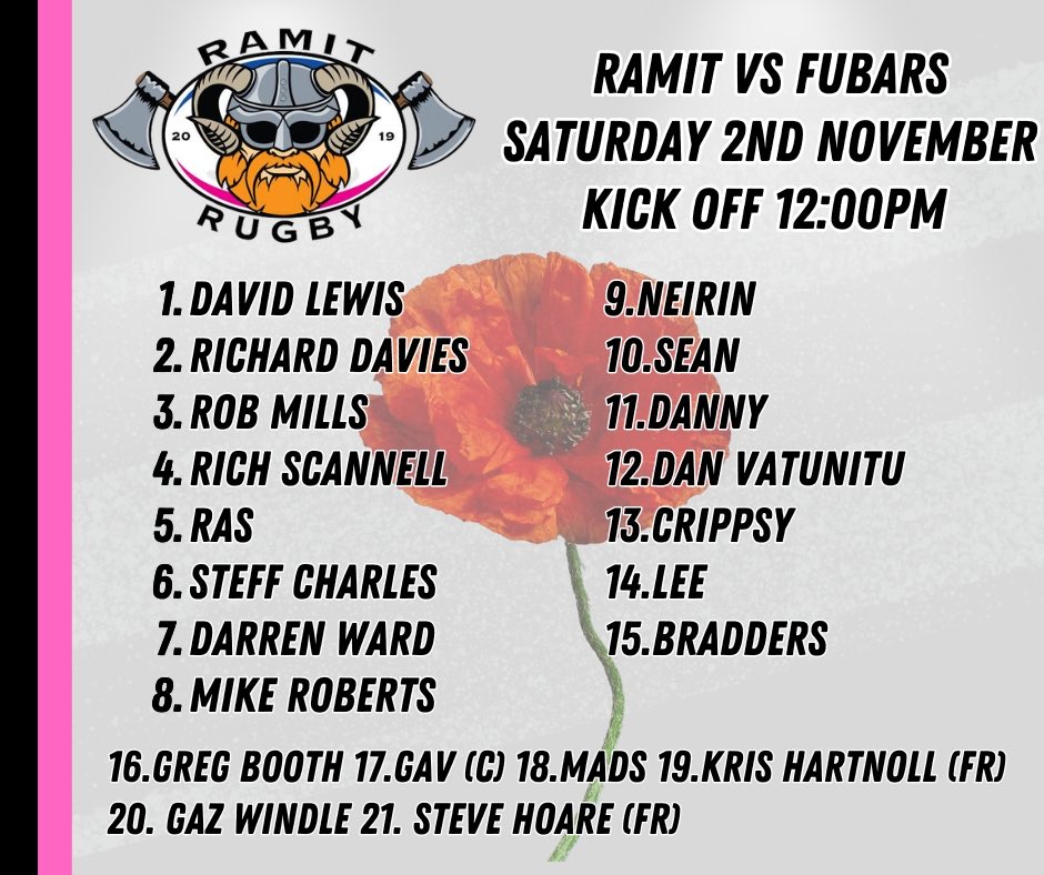 Remembrance Day game tomorrow. Can’t wait to be a part of it.