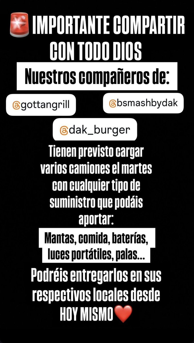 nxttalia's tweet photo. AYUDAS DESDE MÁLAGA HACIA VALENCIA 
Dana de Valencia https://t.co/L3yJkXm8nb