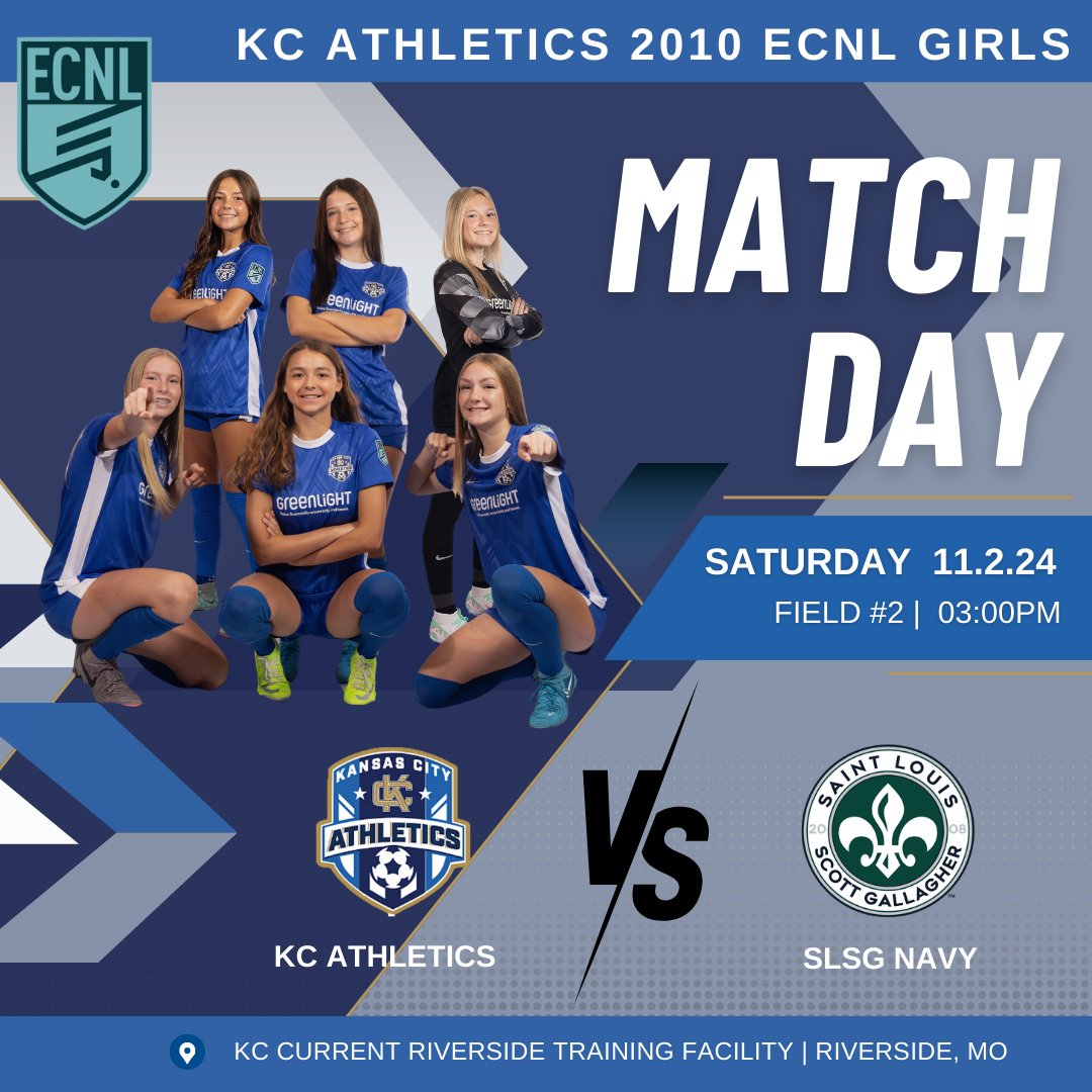 KCAECNLu17g's tweet photo. It's another big weekend of competition! We've got some tough match ups against SLSG Navy and Nationals but are ready to compete. 

@AthleticsKC @MarcusKelcher 
@ECNLgirls @ImYouthSoccer 
@ImCollegeSoccer @PrepSoccer https://t.co/5lrLXXVR9d