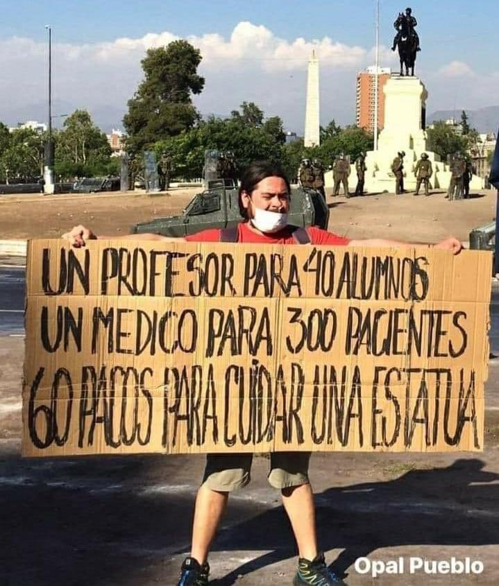 p4purrip0p's tweet photo. Un mensaje potente. Las prioridades de los gobiernos neoliberales,  lejos de las necesidades del pueblo. https://t.co/ZgCpjUqlxT