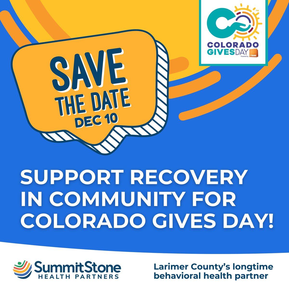 Mark your calendar as we kick off the giving season w/ #GivingTuesday (Dec 3) &amp; #ColoradoGivesDay (Dec 10)! You can donate as early as today!
coloradogives.org/organization/S…
#recoveryincommunity #dogood