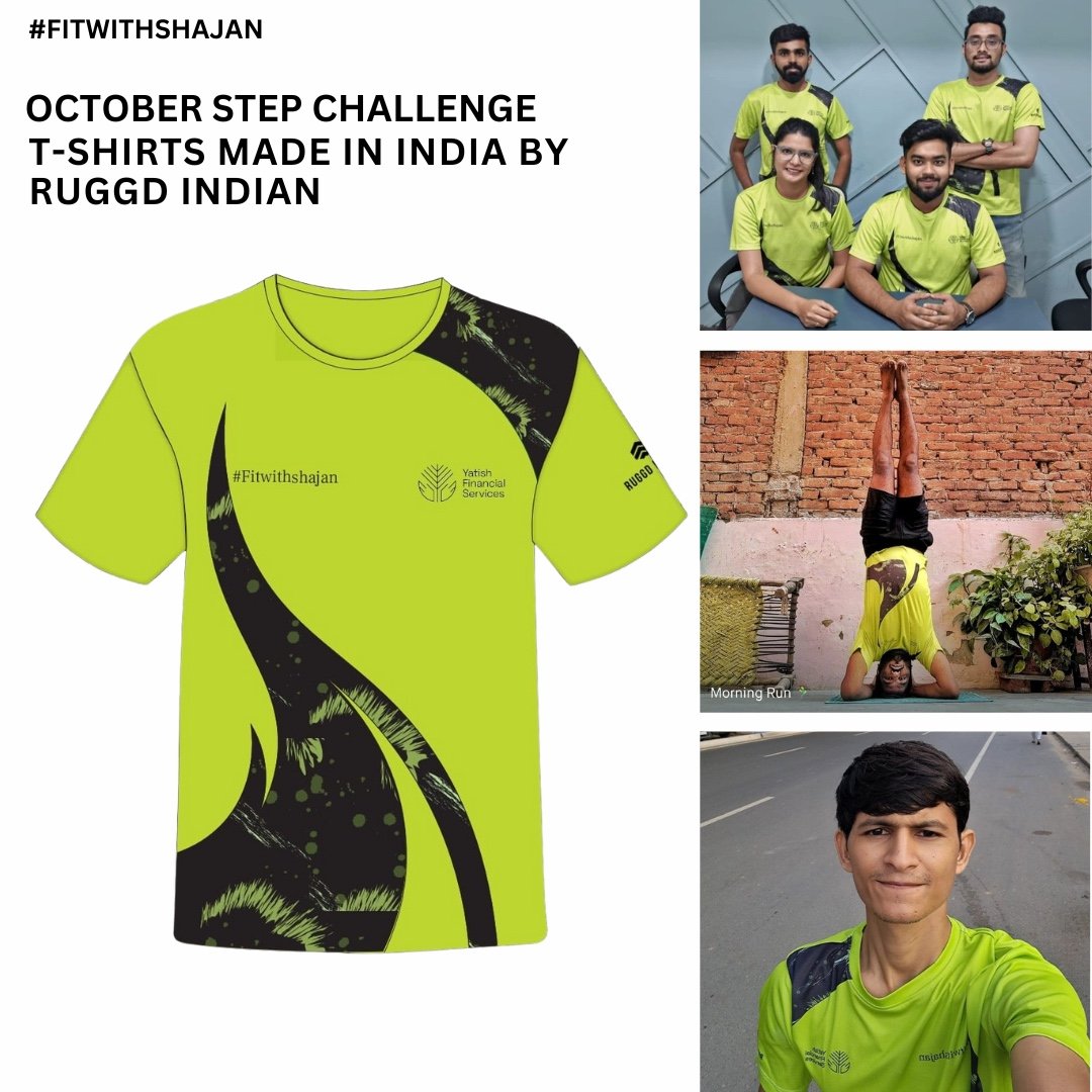 ruggdindian's tweet photo. The October Step Challenge has wrapped up! Huge thanks to @iamshajansamuel for the chance to create tees for this amazing journey with participants from all over India. Here’s to more steps forward! #OctoberStepChallenge #RuggdIndian #CommunityStrong https://t.co/npQl4pExBV