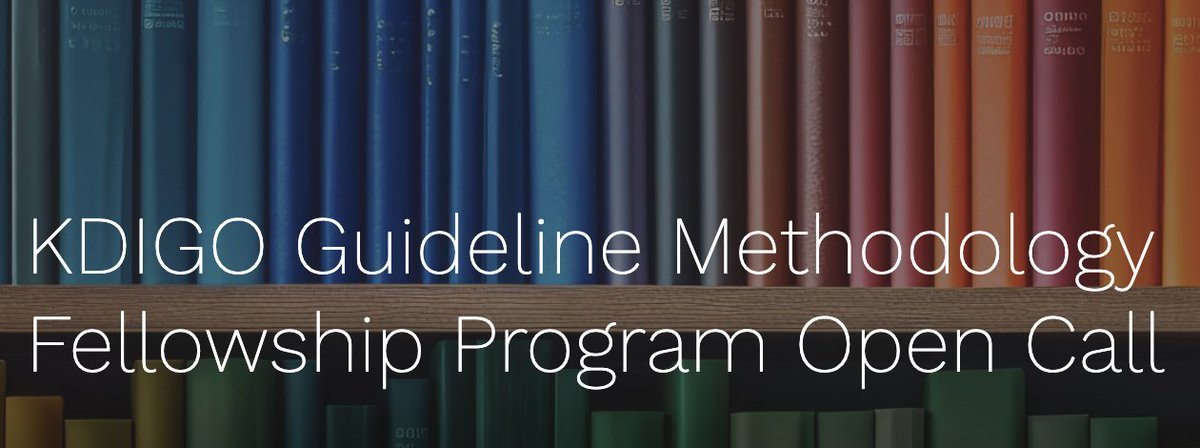 KDIGO (@gokdigo) on Twitter photo Exciting news for early-career nephrologists: The KDIGO Guideline Methodology Fellowship Program is now accepting applications!
This inaugural KDIGO program will offer early-career nephrologists and trainees hands-on experience in clinical guideline development, mentorship with Exciting news for early-career nephrologists: The KDIGO Guideline Methodology Fellowship Program is now accepting applications!
This inaugural KDIGO program will offer early-career nephrologists and trainees hands-on experience in clinical guideline development, mentorship with