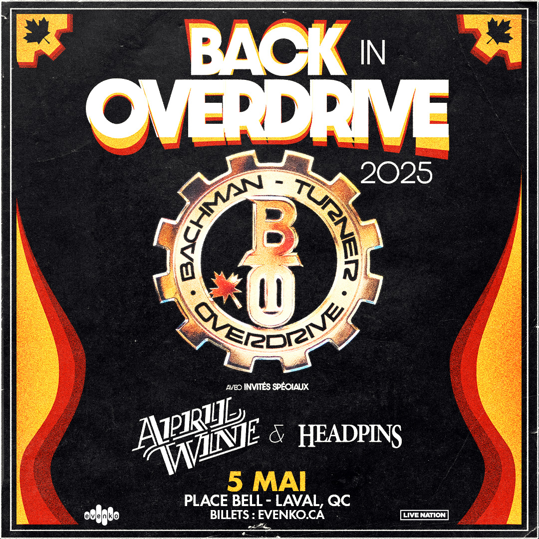evenko's tweet image. Les légendaires rockers canadiens Bachman-Turner Overdrive, April Wine et Headpins unissent leurs forces et envahissent le Canada en mai pour un spectacle inoubliable. Ne le manquez pas ! Les billets seront en vente le 8 novembre à 10h 💥

-

Legendary Canadian rockers,…