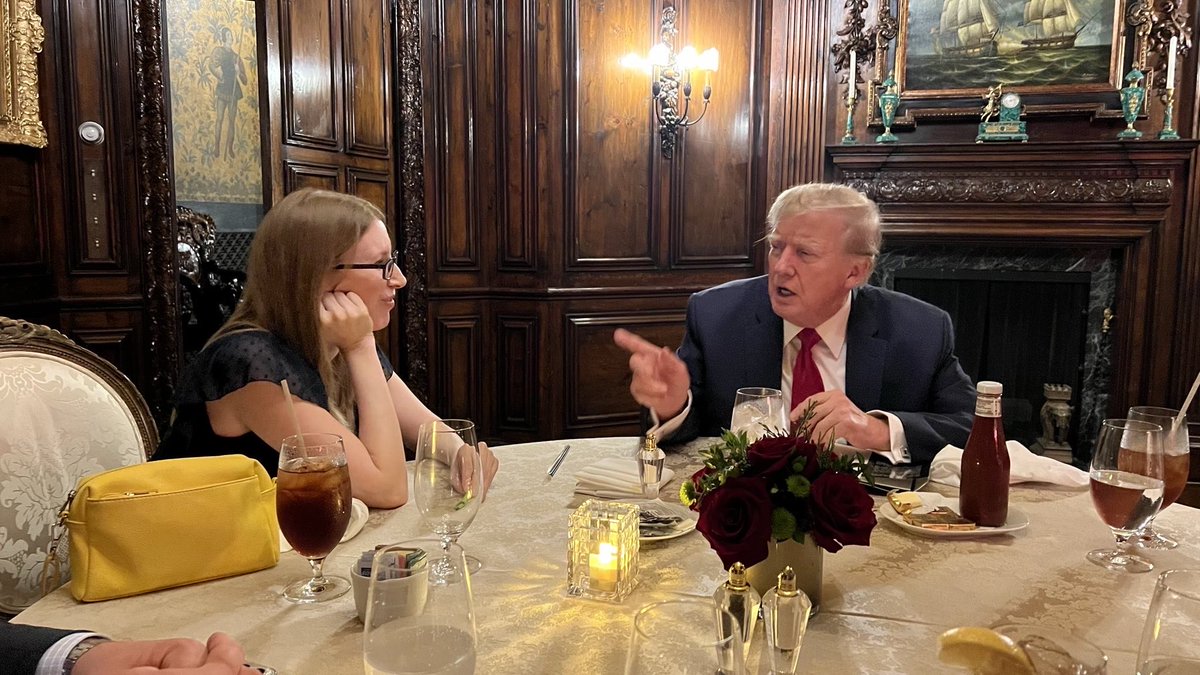 LudwigNverMises's tweet image. Trump asked what do libertarians care about? Angela immediately said free Ross Ulbricht. He was surprised that it was ‘just one guy’. Intrigued, he asked; Who is this guy? Who could be so important? 

Trump kept pushing as to why this one guy was so popular, which led to a