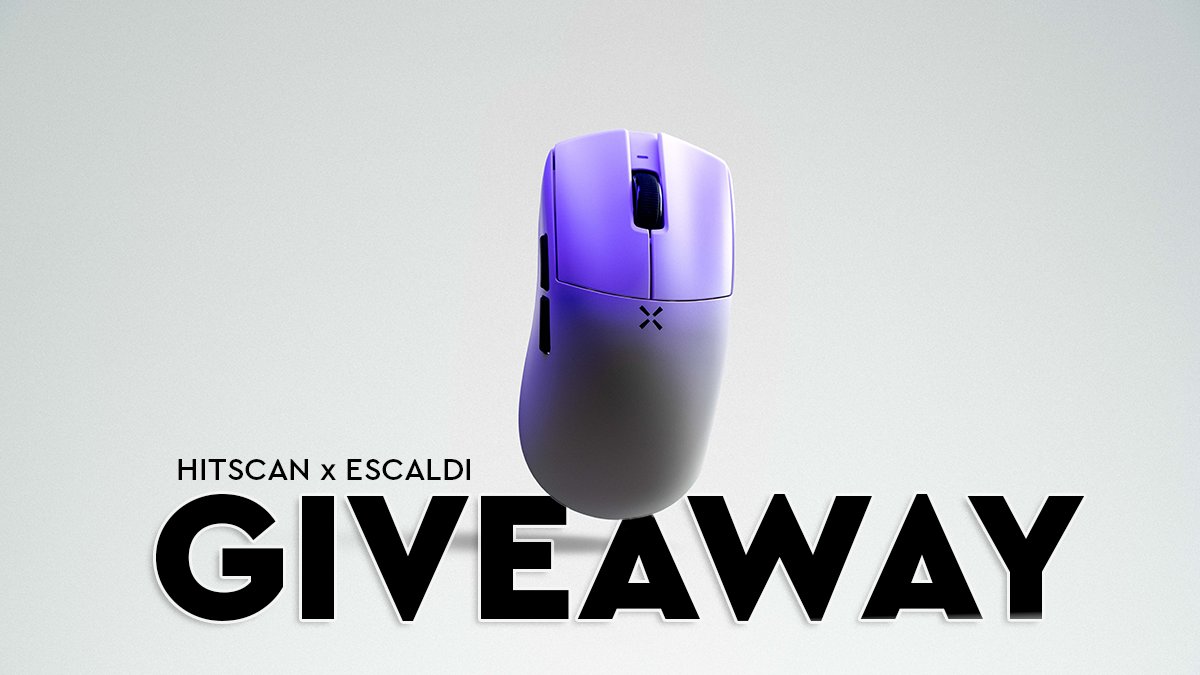 Escaldi's tweet photo. 🚨 Giveaway Alert! 🚨

Here's your chance at winning a Hitscan Hyperlight with 8K dongle!

How To Enter:

▶️ Follow @Escaldi and @HitscanOfficial 
▶️ Like and Repost this post
▶️ Tag 2 friends in the comments

🌎 Worldwide Giveaway
🗓️ Ends November 9th 12PM EST