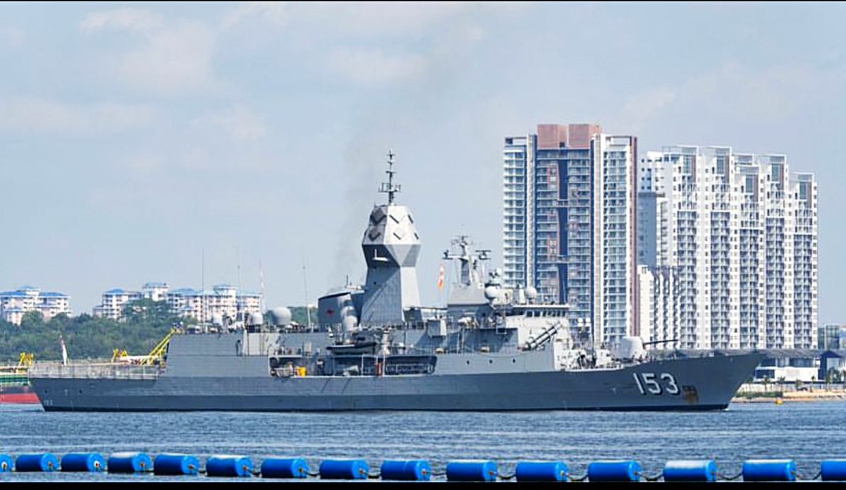 WarshipCam's tweet photo. Royal Australian Navy Anzac-class frigate HMAS Stuart (FFH 153) leaving Singapore - November 1, 2024 #hmasstuart #ffh153
SRC: INST- yplanesonly https://t.co/ay4QHyeOG4