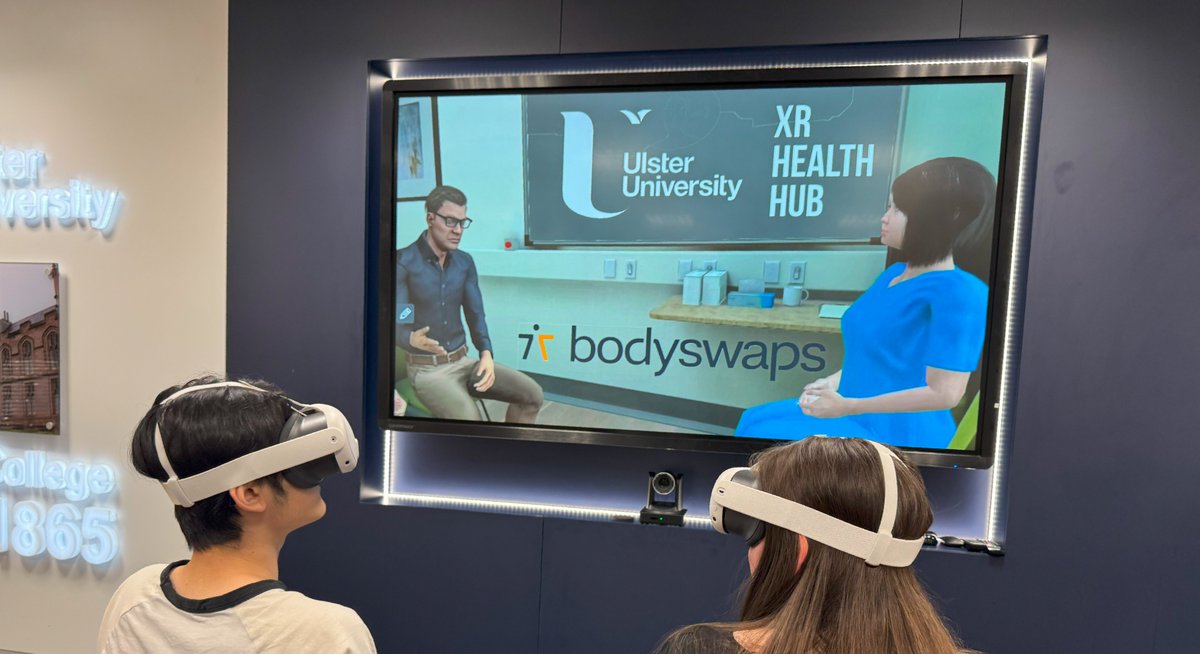 Michael C (@analytics) on Twitter photo <a href="/Bodyswaps_VR/">Bodyswaps®</a> pilot is up and running at the XR Health Hub at <a href="/UlsterCompEng/">Ulster Uni SCEIS</a>, <a href="/UlsterUni/">Ulster University</a> exploring the use of generative AI and immersive experiential training to help students improve their interview, teamwork and communication skills <a href="/Jim_Harkin/">Jim Harkin</a> <a href="/BryanGardiner/">Bryan Gardiner</a> #GenerativeAI <a href="/Bodyswaps_VR/">Bodyswaps®</a> pilot is up and running at the XR Health Hub at <a href="/UlsterCompEng/">Ulster Uni SCEIS</a>, <a href="/UlsterUni/">Ulster University</a> exploring the use of generative AI and immersive experiential training to help students improve their interview, teamwork and communication skills <a href="/Jim_Harkin/">Jim Harkin</a> <a href="/BryanGardiner/">Bryan Gardiner</a> #GenerativeAI