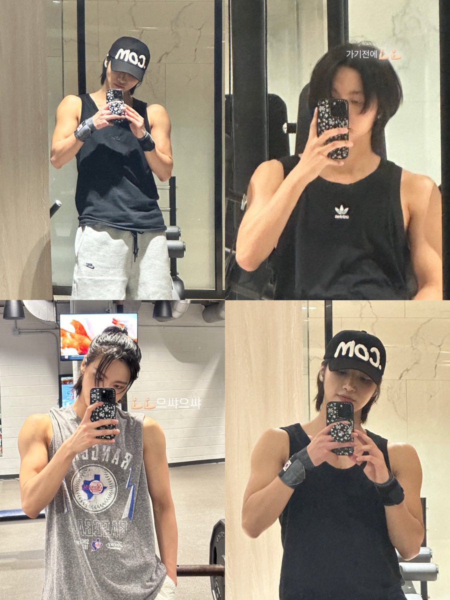 pshsource's tweet photo. seonghwa’s gym selfies are getting crazier 🫠 https://t.co/3ySms4h2GC
