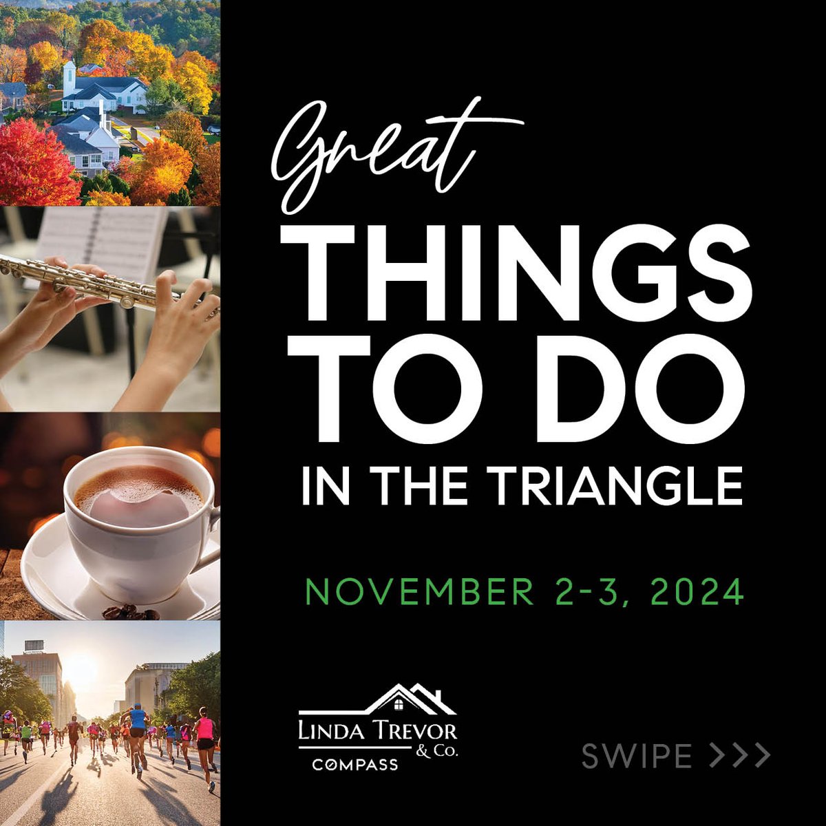 LindaTrevorCo's tweet image. 🔥🍁 Happy November 1st, everyone! Check out all the incredible things to do in the Triangle area this weekend! From great festivals to food truck rallies and epic live music, there&apos;s something for everyone.  #TriangleFun #WeekendVibes #ExploreLocal #November  🍂🎉
