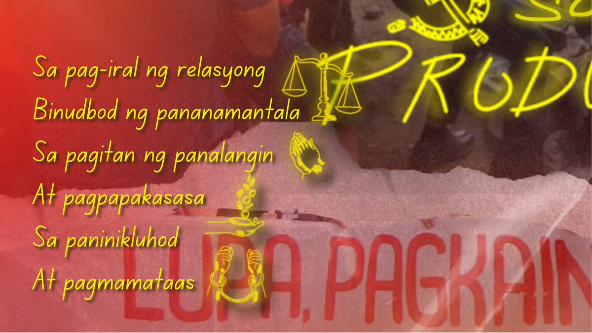 anakbayanupb's tweet photo. ANG KANYA AY SA LAHAT, WALA SA PANGINOON!  

Sapagkat ang tagumpay ng mga pesante ay makakamtan lamang kapag ganap nang nalagot ang mapagsamantalang relasyon sa produksyon—kapag ganap nang naipagwagi ang laban sa mga uring mapagsamantala ng lahat ng uring pinagsasamantalahan. https://t.co/ZqMYhRkK0c