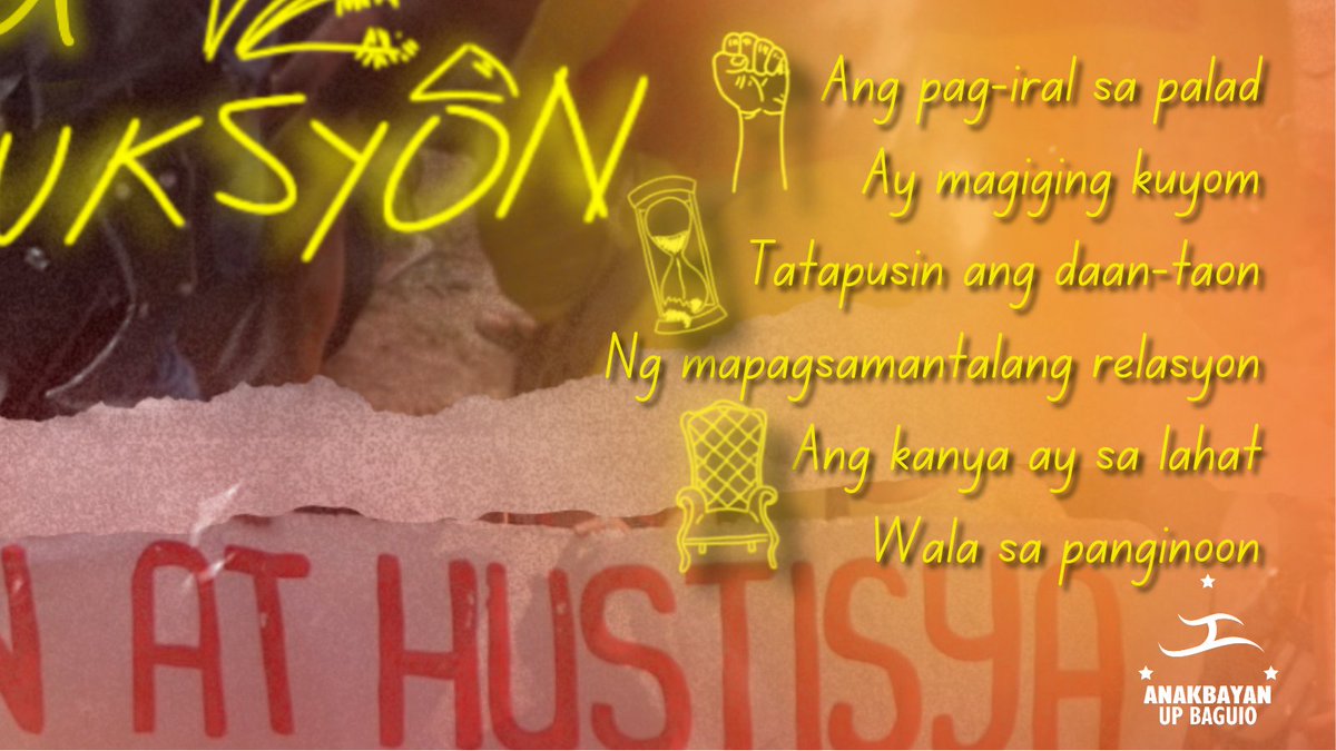 anakbayanupb's tweet photo. ANG KANYA AY SA LAHAT, WALA SA PANGINOON!  

Sapagkat ang tagumpay ng mga pesante ay makakamtan lamang kapag ganap nang nalagot ang mapagsamantalang relasyon sa produksyon—kapag ganap nang naipagwagi ang laban sa mga uring mapagsamantala ng lahat ng uring pinagsasamantalahan. https://t.co/ZqMYhRkK0c
