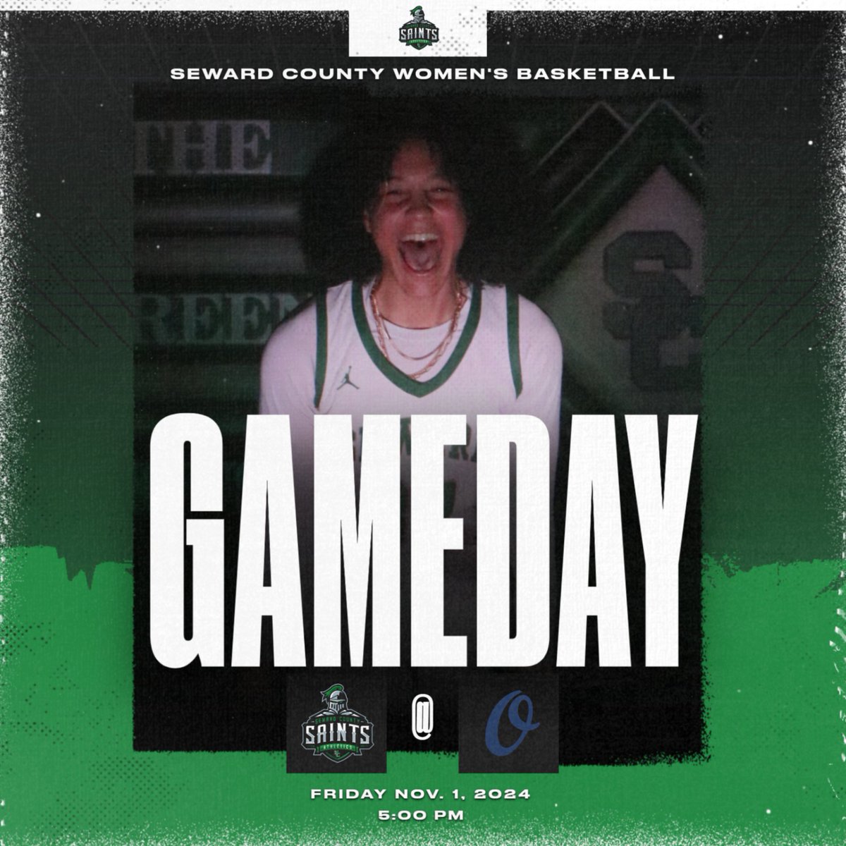 It's Game Day! 🏀🟢⚫️
Back Like We Never Left!!!
Seward County Women's Basketball is ready to kick off the 2024-25 season as they head to Colorado to face the Otero Rattlers
🔗 SewardSaints.com
📌 La Junta, CO.
📺 youtube.com/channel/UCAZG9…