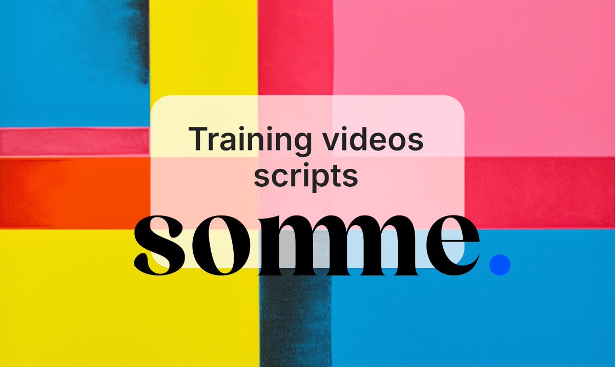 ai_somme's tweet image. Create engaging scripts for training videos using Somme.ai! Incorporate learning objectives, target audience, and key points as context. With the right context, your scripts are more aligned with your goals.
#videoscripts #videoscripting #AIContentCreation