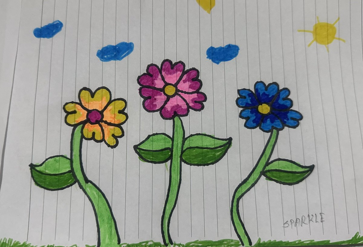 My daughter drawnig,,😍🌺💕