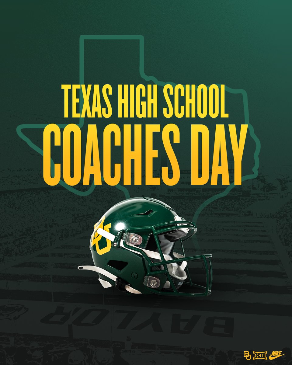 Happy Texas High School Coaches Day!  

Thank you to all Texas high school coaches for the positive impact you make on and off the field 🐻

#SicEm | <a href="/THSCAcoaches/">THSCA</a>