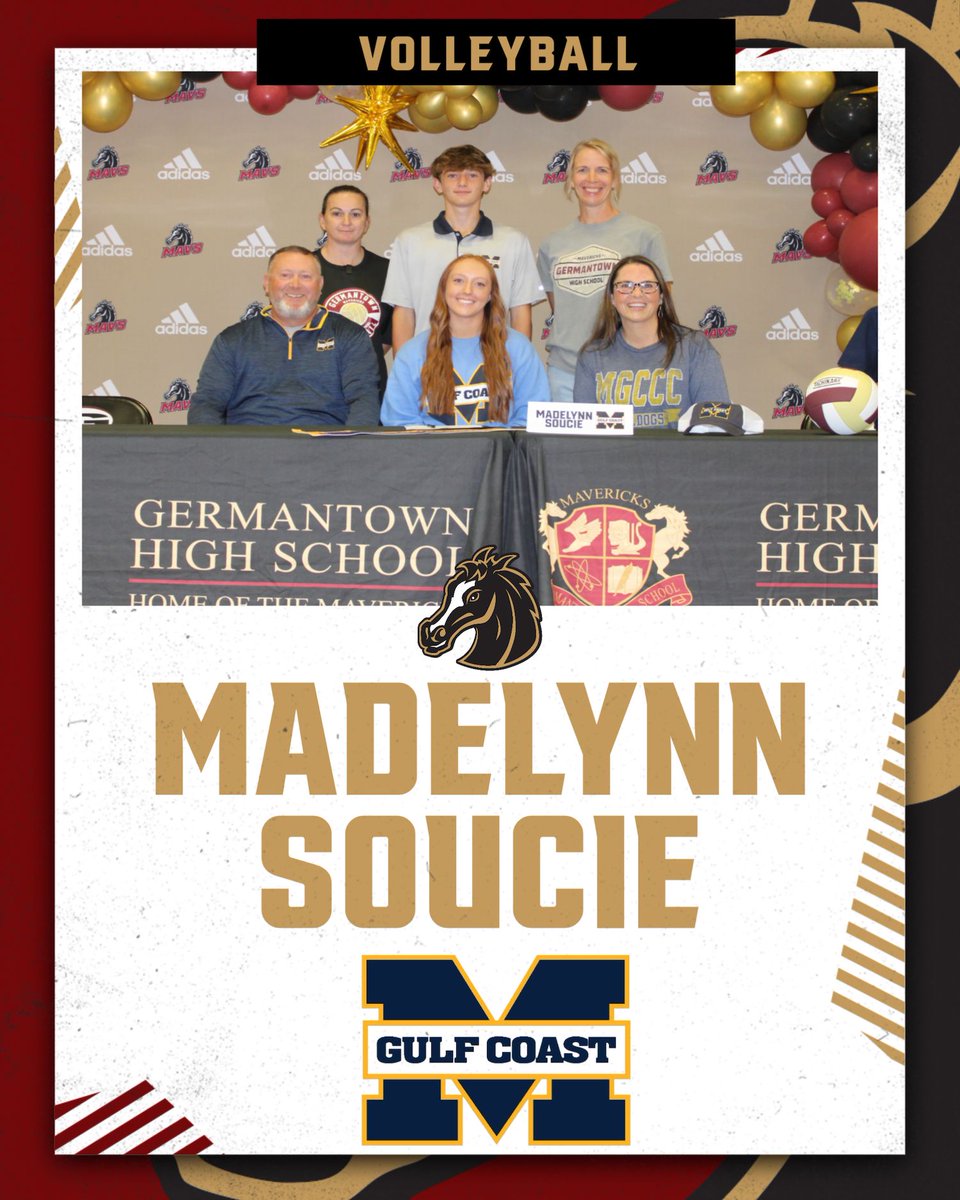 Congratulations to Madelynn Soucie who signed to play volleyball with Mississippi Gulf Coast Community College! We are proud of you! 
#gomavs #welcometotheranch