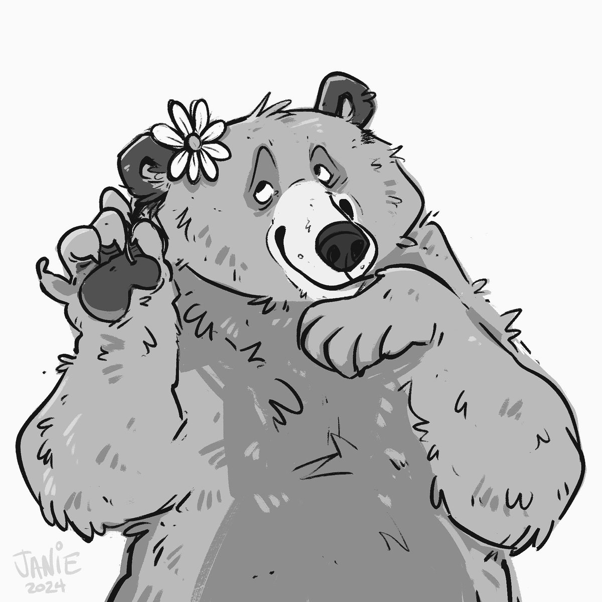 catatouillee's tweet photo. We baaaaack #inktobear2024 🌼✨ https://t.co/fqstyMc8rn