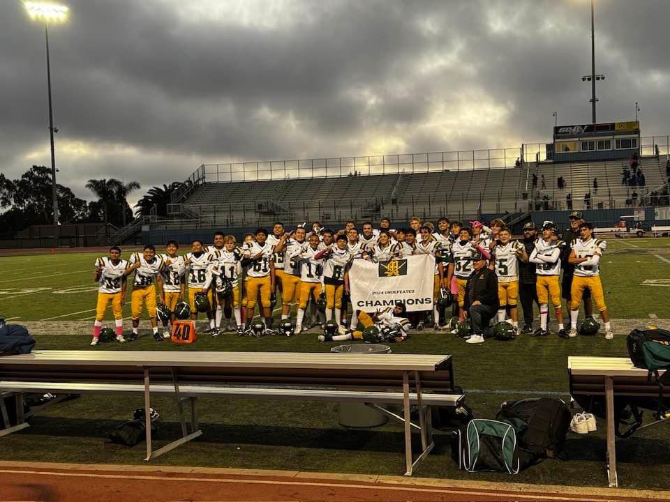 Congratulations to our freshman team! Undefeated and league champs! The future is bright in Moorpark.