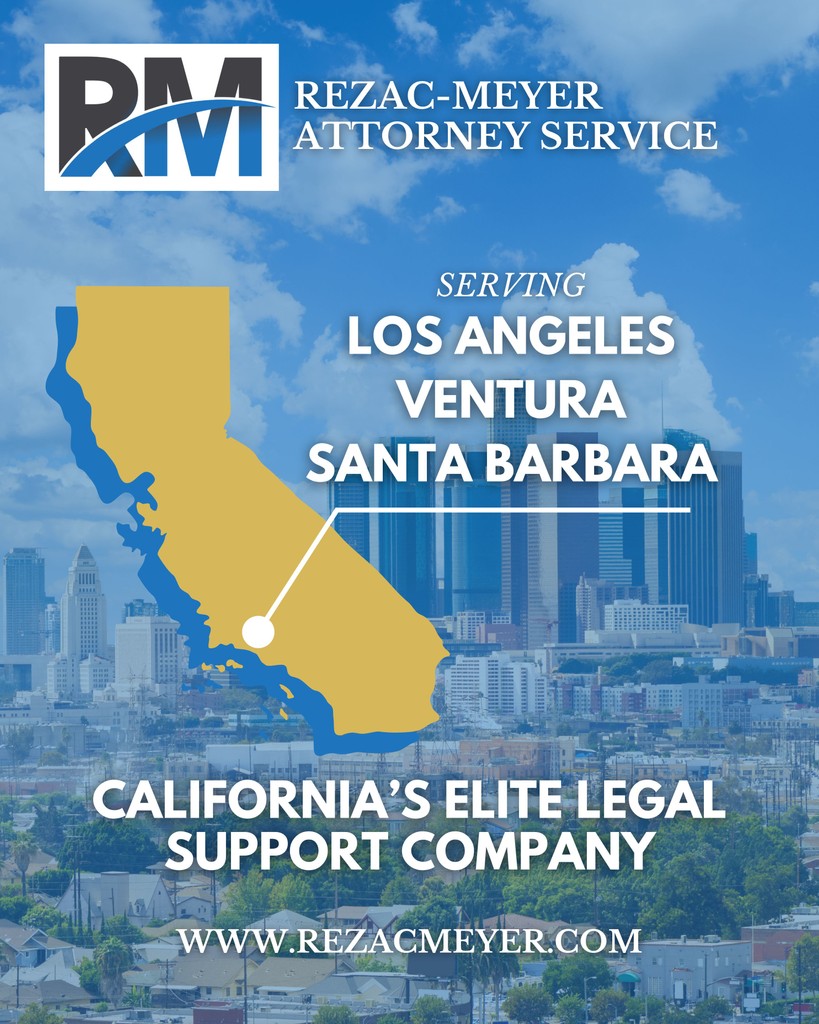RezacMeyer's tweet photo. 📍 Legal Support Across Southern California – We’ve Got You Covered! 📍  

At Rezac-Meyer Attorney Service, we proudly serve law firms, attorneys, and paralegals throughout:  
- Santa Barbara County 🏞️  
- Ventura County 🌊  
- Los Angeles County 🌇  

#SoCalAttorney https://t.co/n7d1mO9VFo