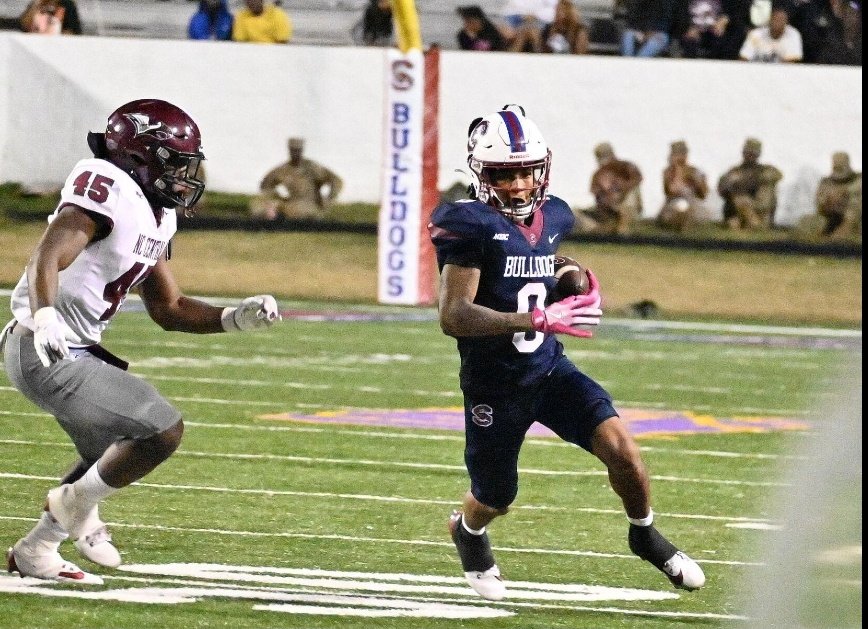 HBCUSports1's tweet image. South Carolina State WR Caden High game high 113 yards with 2 TDs against North Carolina Central 
* Hometown: Grayson GA
* transfer from Benedict College