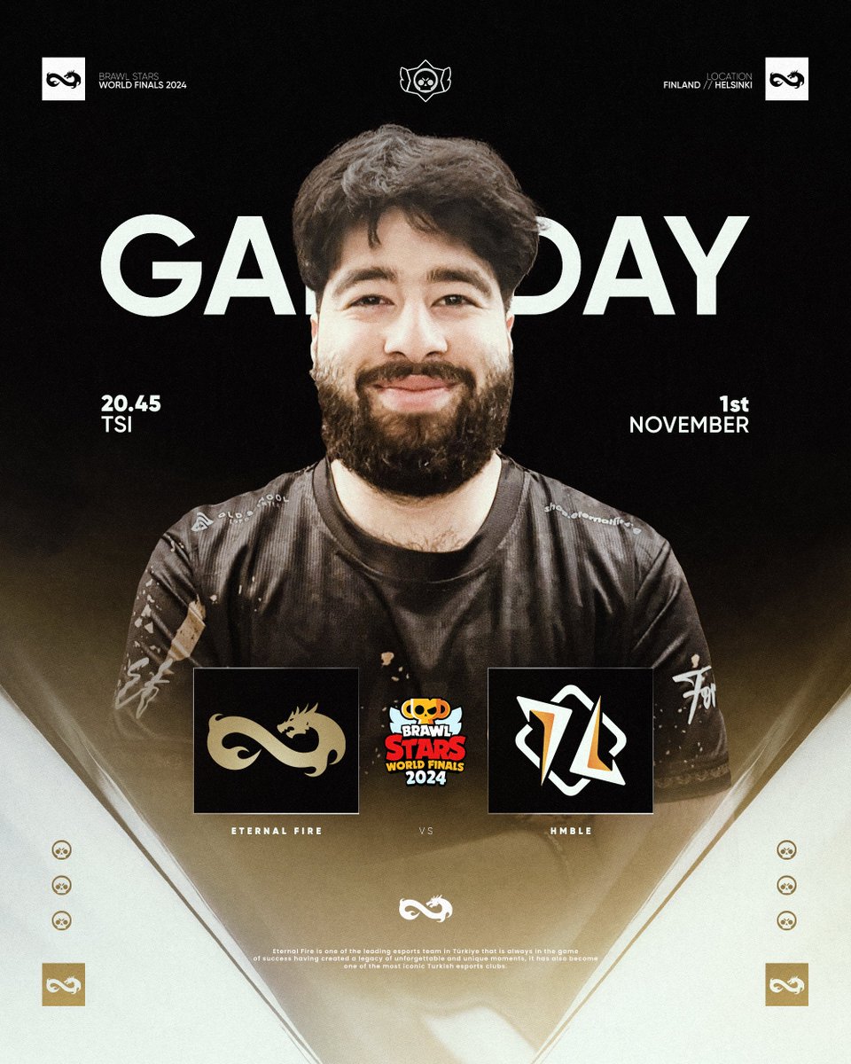Brawl Stars arenasında ilk defa sahneye çıkıyoruz! 🔥

Brawl Stars World Finals’ta ilk rakibimiz HMBLE! 👊🏻

🕣 20.45 TSİ - 17.45 UTC
📺 twitch.tv/BrawlStars

#forEF | #BSWF24 | @brawl_esports