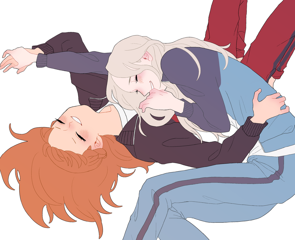 たまには運動しよう！となったが、いつの間にじゃれあいに変わっていた姉妹