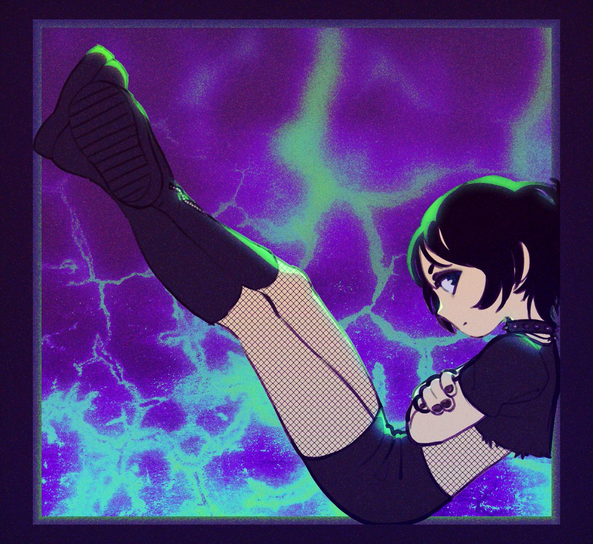 28 ⬛️ goth #cutegirltober2024