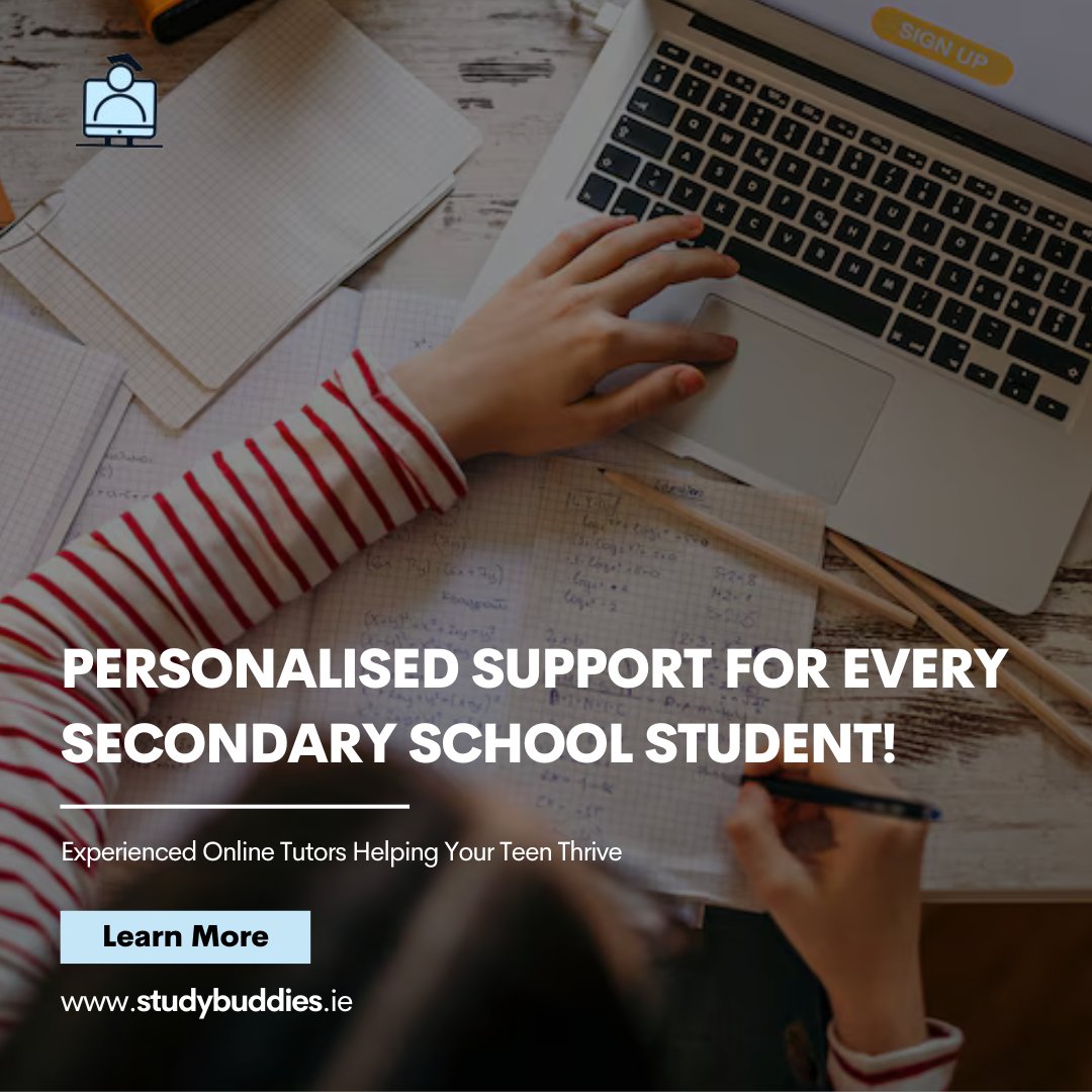 studybuddiessb's tweet photo. From tackling tough topics to building lasting confidence, our tutors are here to support every step of the way.

#StudyBuddies #PersonalisedLearning #SecondarySchoolSuccess #TopTutors #JuniorCert #LeavingCert #IrishEducation #StudentSupport #LearningJourney #AcademicGrowth https://t.co/RdFRsHgxIx
