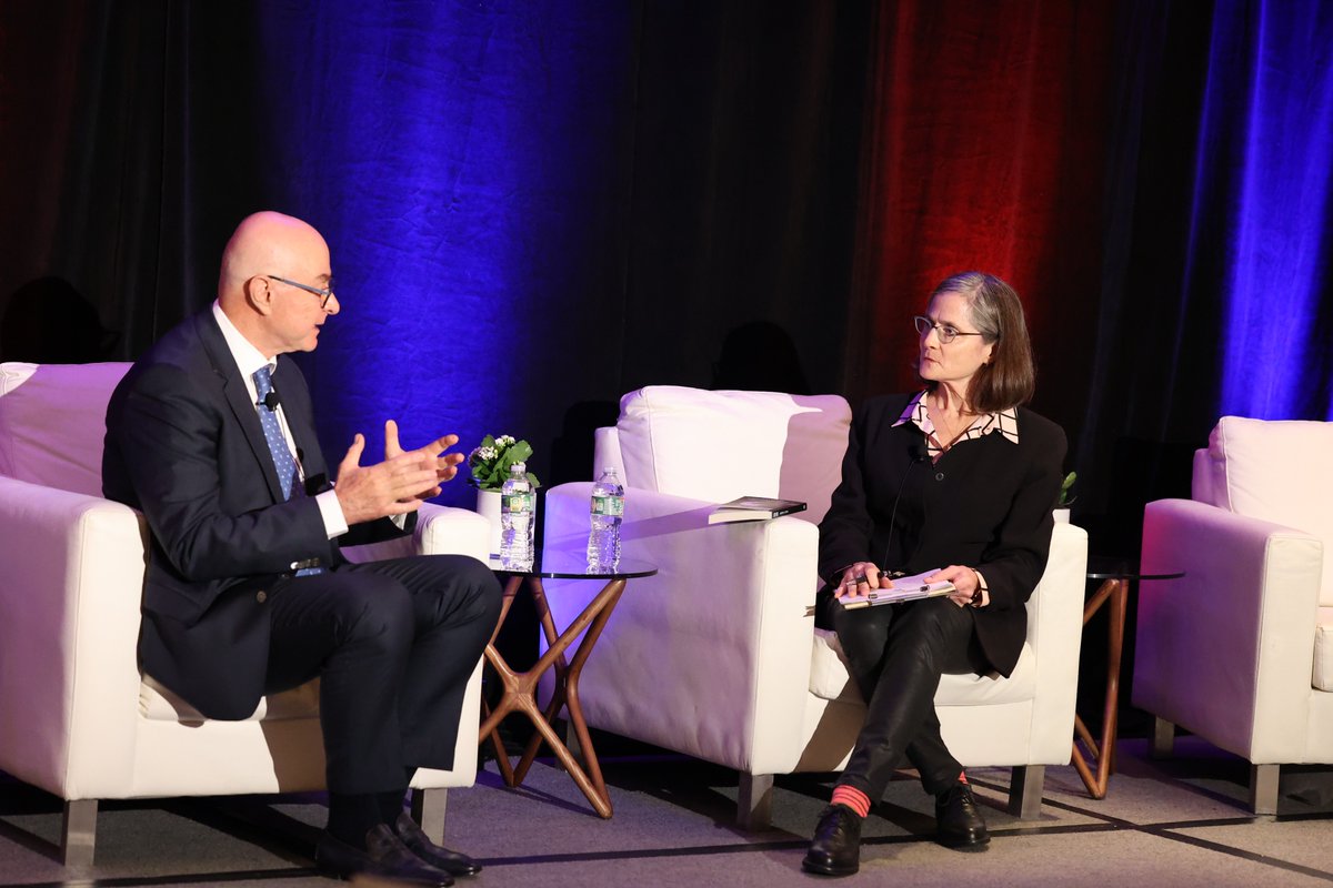 scsp_ai's tweet photo. Dr. @PresidentAoun, President of @Northeastern University, emphasized at the #CarterExchange the need for universities to integrate AI literacy alongside data and human literacies to prepare students for the challenges of the next decade. https://t.co/4eK5YWoIno