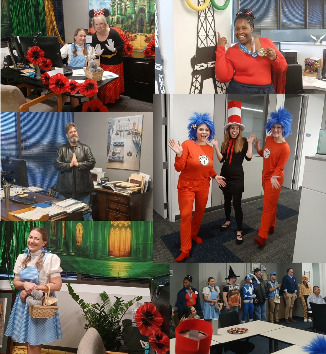 Olympians and cats in hats and... a Jellyroll?! OH MY! From the yellow brick road to the finish line, Halloween was full of characters here! Check out our crew's costume magic! 🎃👻 #HalloweenRecap