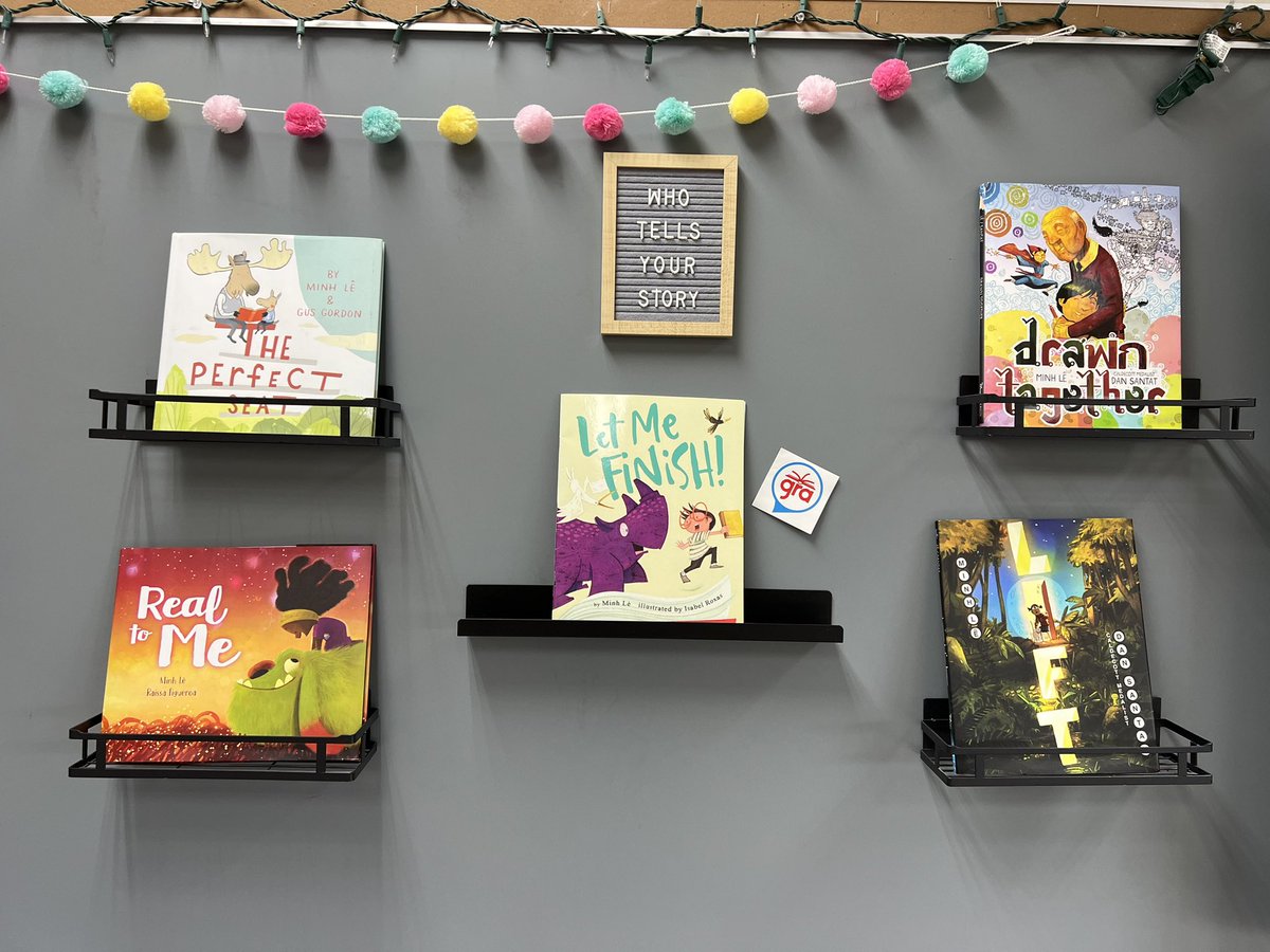 5th grade is enjoying #GRA24 picture book study <a href="/bottomshelfbks/">Minh Lê</a>