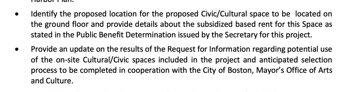 FortPointer's tweet photo. Very positive news. 👉🏽 @MassDEP has asked the developer of 232 A St to provide details regarding its #Ch91 civic/cultural space, including: floorplan; rent subsidy; fair tenancy plans in collab w @ArtsInBoston; etc. 🔥
Will the commitment become a viable obligation? Stay tuned. https://t.co/Husk6hfUbp