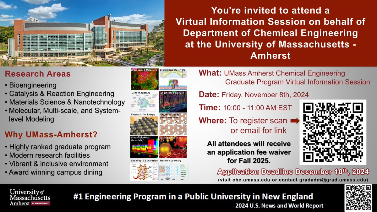 Potential Graduate Students:

Find out about our department at the
Virtual Information Session on 
Friday, November 8th at 10:00 am.  

Registration information below or email wallace@ecs.umass.edu for link.

Application Deadline December 10, 2024